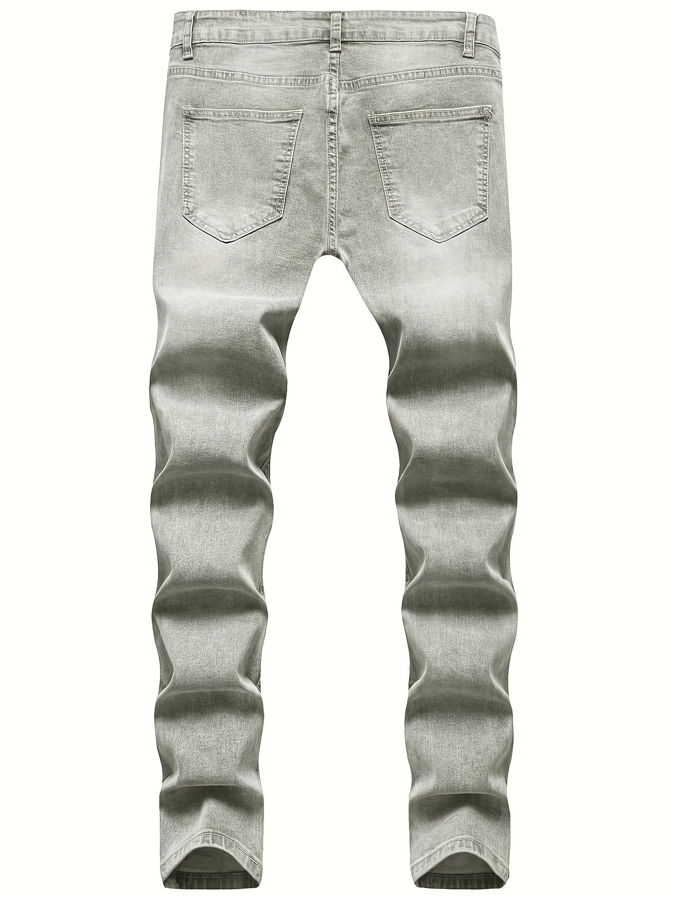 Men's Ripped Jeans Casual Street Style Distressed Denim Pants
