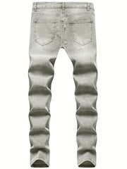 Men's Ripped Jeans Casual Street Style Distressed Denim Pants