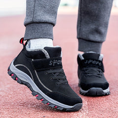Plush Lined Thermal Hiking Boots Non Slip Outdoor Snow Shoes