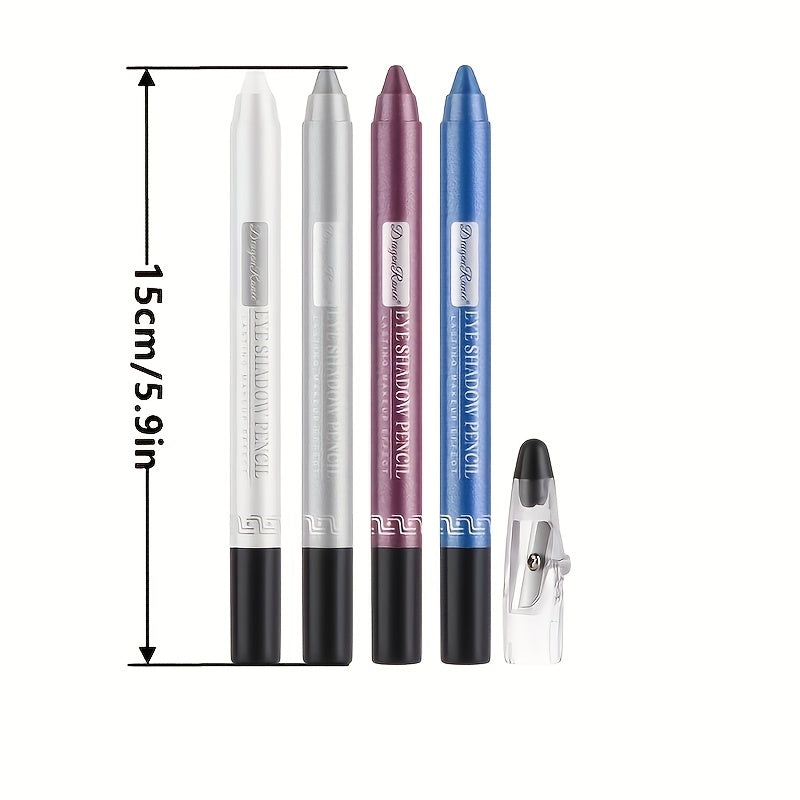12 Colors Eyeshadow Pen Pearly Shimmer Glitter Waterproof Eyeliner