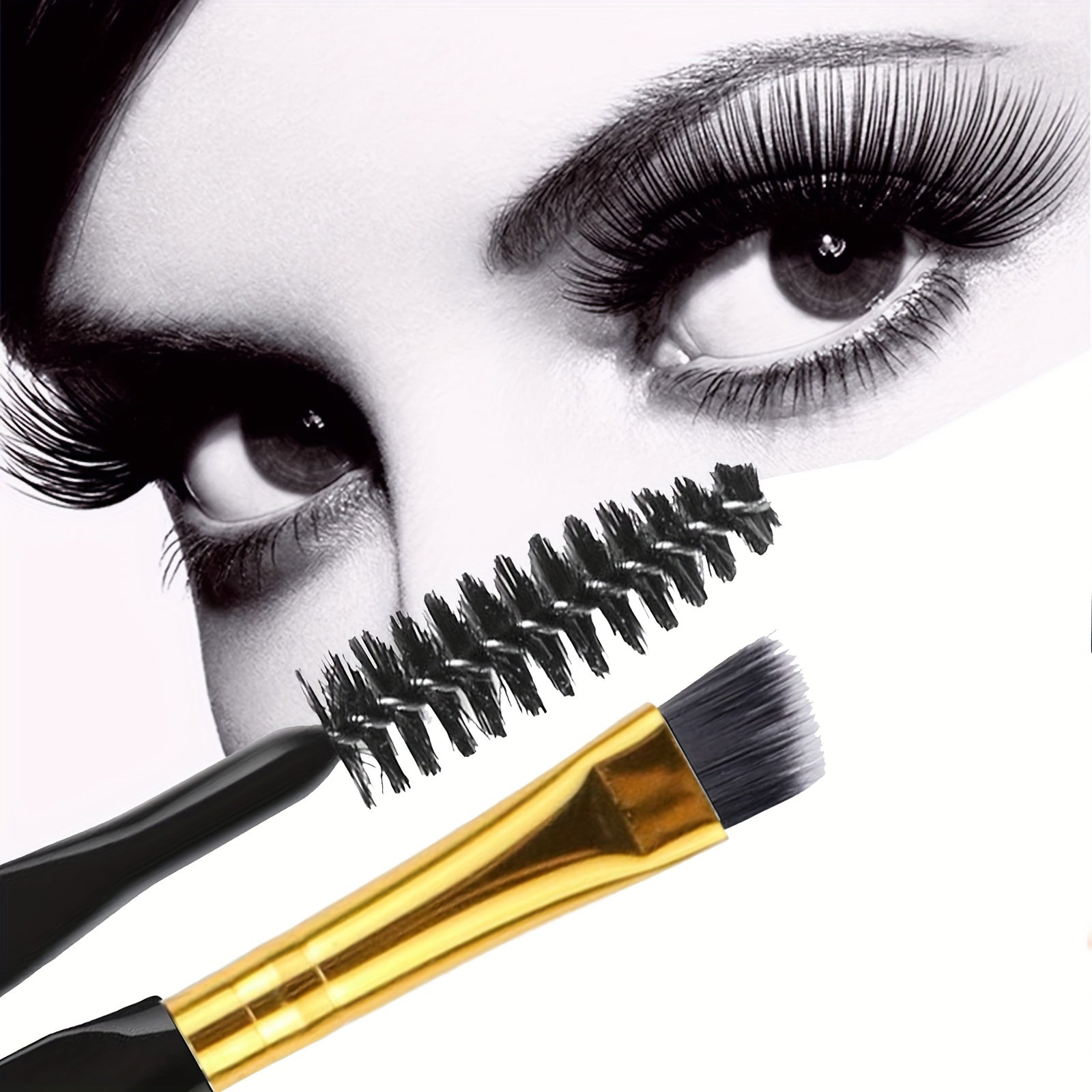 10pcs Foldable Double Head Makeup Brush Set