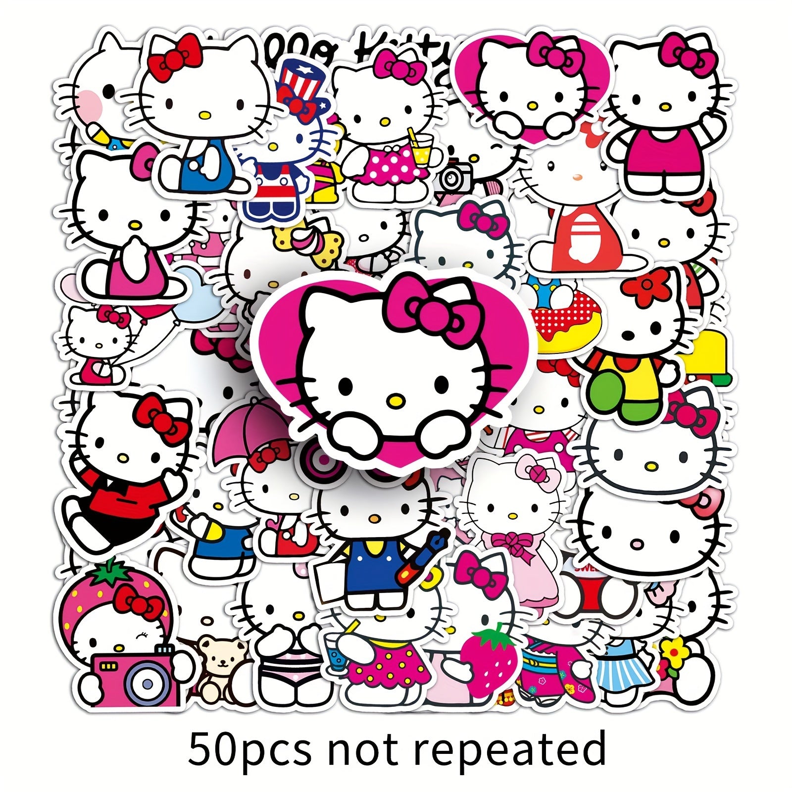 50pcs Anime Cartoon Graffiti Stickers Waterproof for Laptop Motorcycle Car