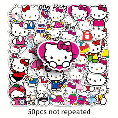 50pcs Anime Cartoon Graffiti Stickers Waterproof for Laptop Motorcycle Car