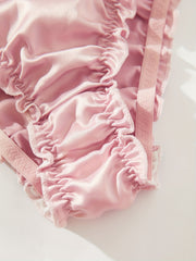 Sexy Ruffle Lingerie Set Strapless Tube Bra & Panties