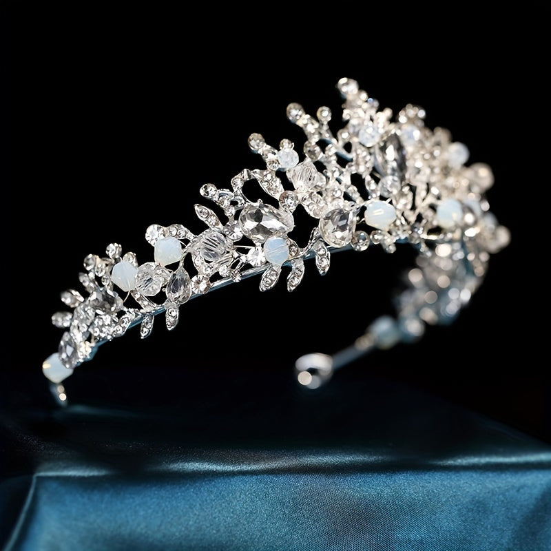 Bridal Crystal Headband Queen Princess Crown Head Jewelry Tiara