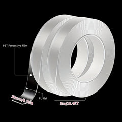 78X16FT Reusable Washable Nano Double-Sided Tape Strong Adhesive