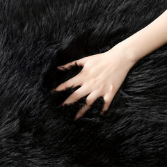 Soft Shaggy Area Rug Sheepskin Fuzzy Rug Nursery Decor Throw Rugs Bedroom