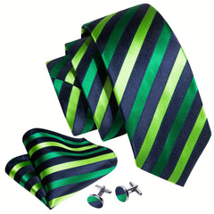 Barry Wang Men Silk Ties Woven Striped Paisley Floral Necktie