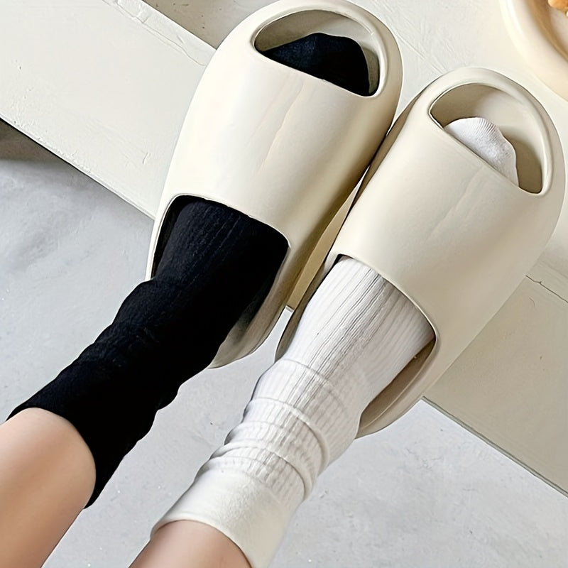 10 Pairs Solid Crew Socks for Women