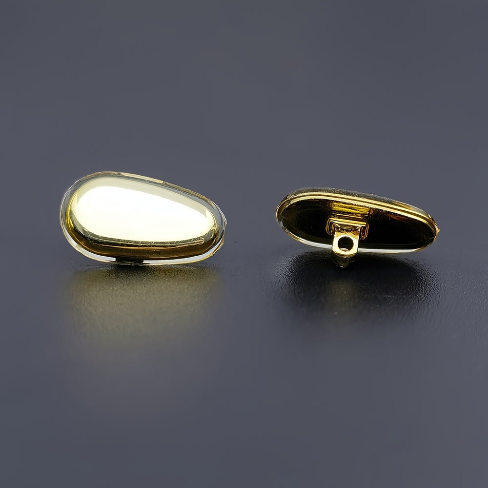 5 Pairs Gold Metal Eyeglasses Nose Pads with Screws and Screwdriver