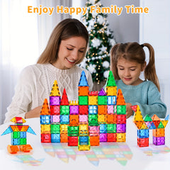 Magnetic Tiles for Kids 71pcs Building Blocks STME Toys Magnets Educational Toys