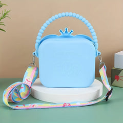 Cartoon Elephant Crossbody Bag Silicone Coin Purse Wallet for Kids