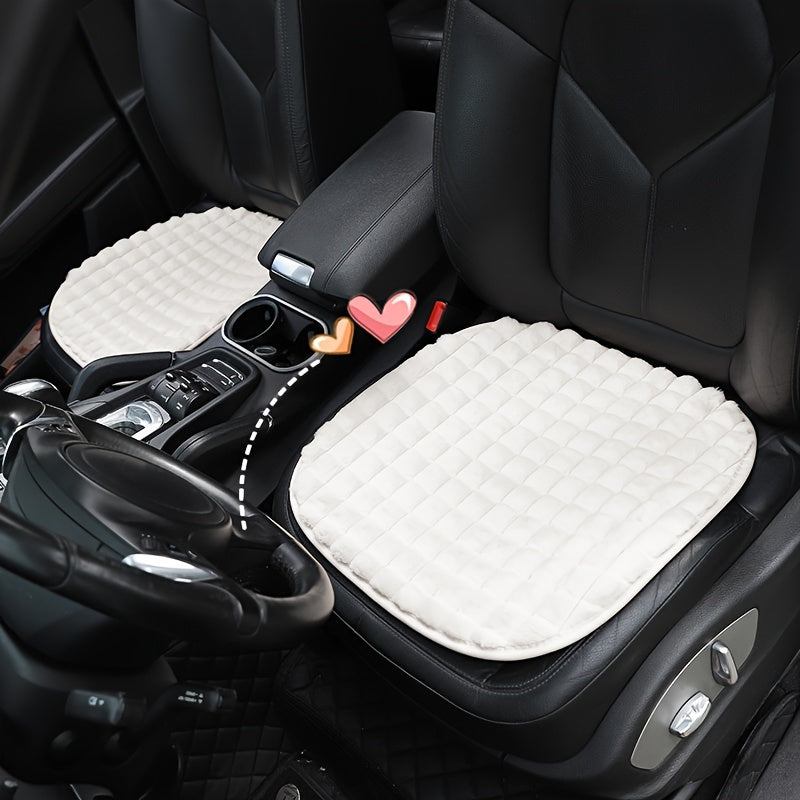 Winter Short Plush Car Seat Cover Single Seat Car Accessories