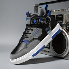 Men's High Top Skate Shoes Good Grip Breathable Lace up Sneakers