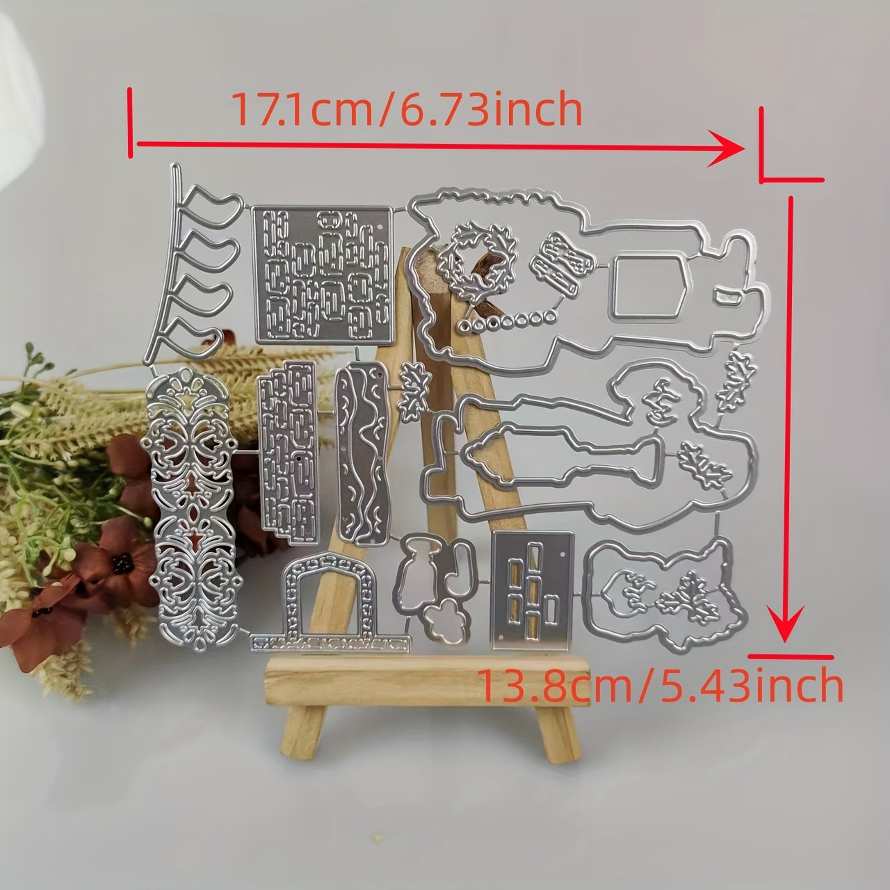 Christmas Santa Claus Metal Cutting Dies And Stamps Scrapbook DIY Stencils