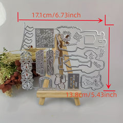 Christmas Santa Claus Metal Cutting Dies And Stamps Scrapbook DIY Stencils