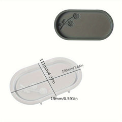 Concrete Printed Dish Tray Storage Silicone Mold DIY Gypsum Cement