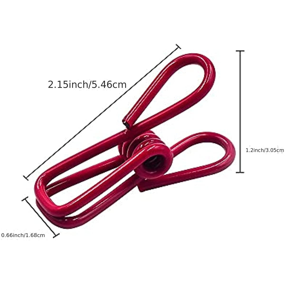 10pcs Chip Clips Keep Food Clothes Paper Secure PVC Coated Steel