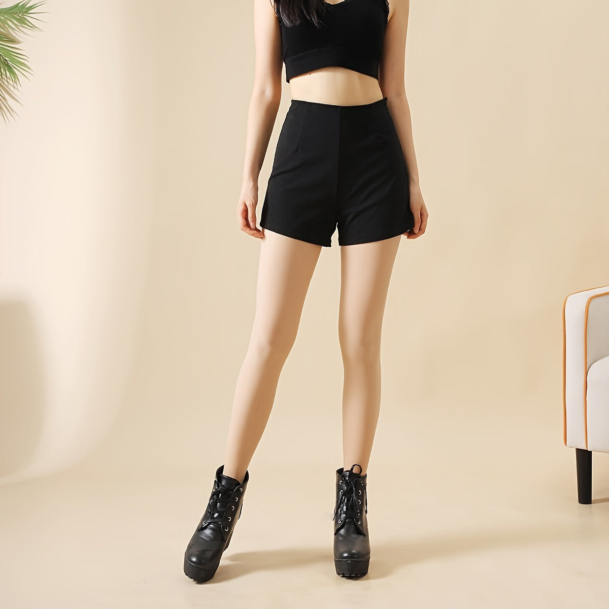 2 Pairs High Waist Slim Footed Pantyhose Women's Stockings