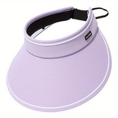 Wide Brim Foldable Visor Hat Adjustable Solid Outdoor Cycling Sun Hats