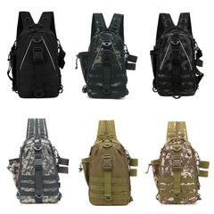 Fishing Backpack with Rod Holder Tackle Box Bag