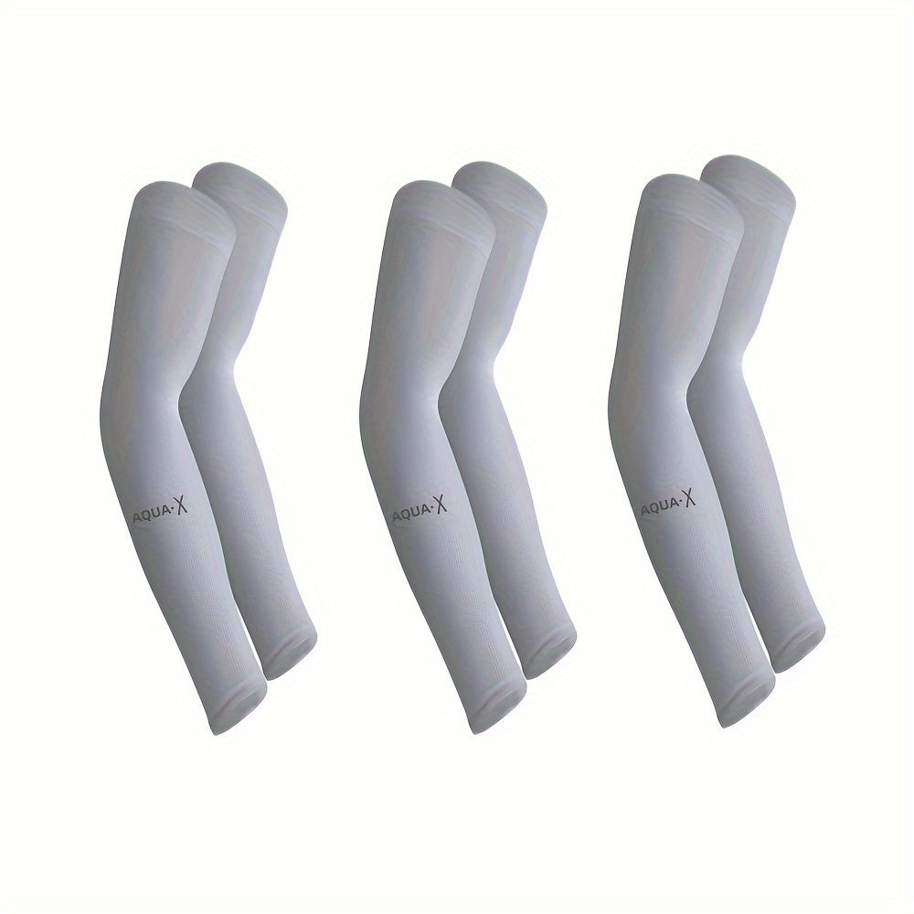 6 Pairs Sun Protection Sleeves Cooling UV Protection for Outdoor Activities