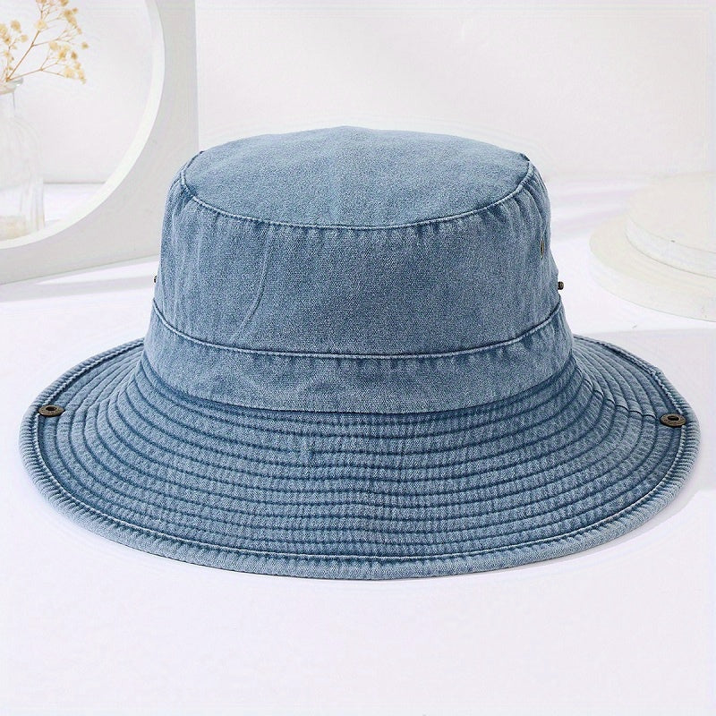Packable Fishing Travel Bucket Cap Hat Boonie Hat For Hiking Beach
