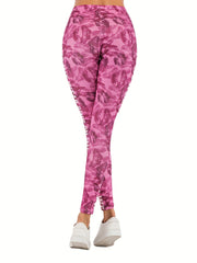 Sexy Lips Print Leggings High Waist Slim Leggings