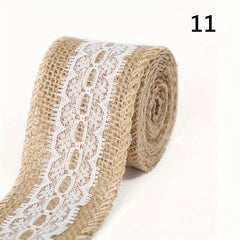 1pc Lace Fabric DIY Wedding Craft Linen Roll Decoration