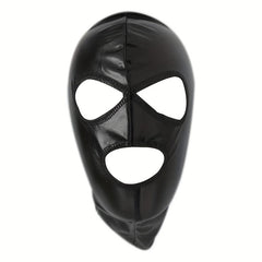 Sexy PU Leather Mask Breathable Headwear Halloween Role Play Props