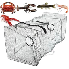 Foldable Fishing Bait Trap Catcher with Portable Cast Net 8.2x17.7 inches