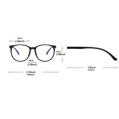 Women's Round Frame Light Blocking Glasses