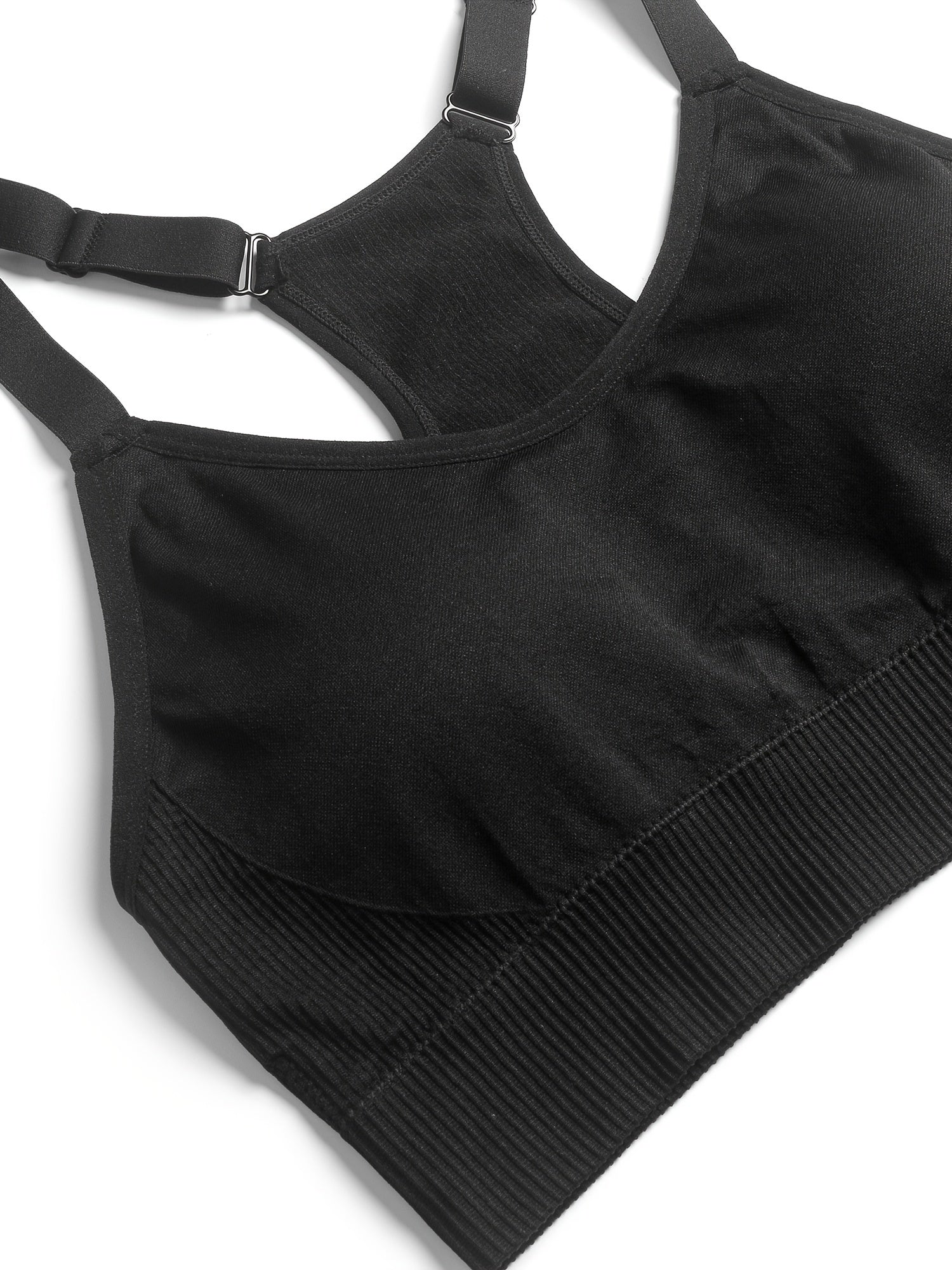 Sports Bra Women's Full Coverage Racer Back Seamless T-shirt Bra