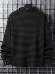 Men's Button Lapel Collar Long Sleeve Jacket