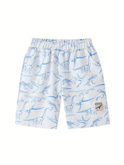 3pcs Dinosaur Boys Comfort Shorts Quick drying for Summer Outdoor
