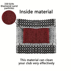 Plaid Billiard Scrub Cloth Grey