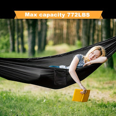 Portable Double Hammock Holds Up To 244.94KG