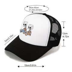 Men's Baseball Cap Outdoor Sun Hat Mesh Breathable Adjustable Dad Cap