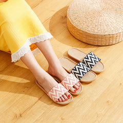 Women's Lightweight Flat Slides Single Band Sweat Absorption Shoes