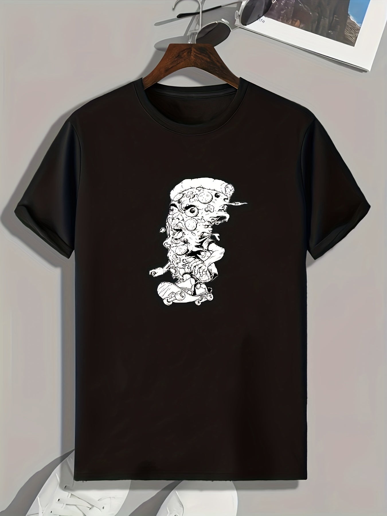 Skateboarding Print Men's Graphic T-shirt for Summer