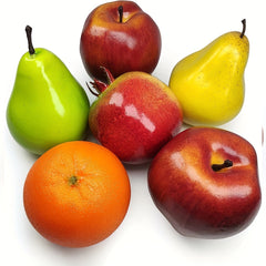 6pcs Realistic Artificial Fruit Set for Home Kitchen Party Decoration