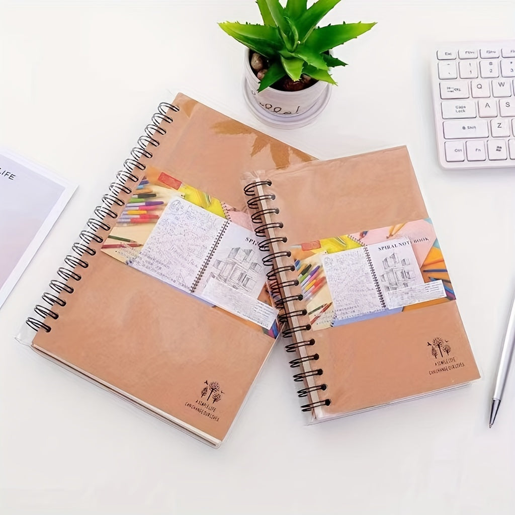Soft Cover Spiral Coil Notebook A5 Sketchbook Memo Journal Planner B5
