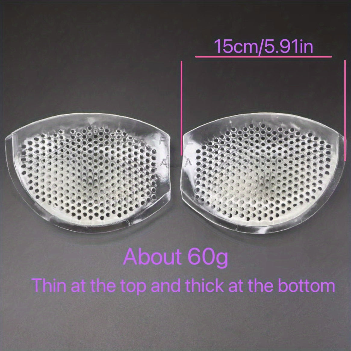 Silicone Bra Insert Pads Waterproof Chest Enhancer Women's Lingerie