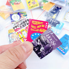 1pc Dollhouse Mini Book Flip Book Modern Magazine Decoration Christmas Gift