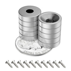 10pcs 12x3mm Hole 4mm Neodymium Disc Magnets