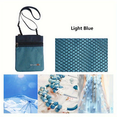 Travel Shoulder Bag for Passport Protection with Zipper - Lightweight & Durable