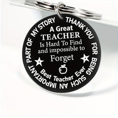 Teacher's Keychain For Men - Great Teacher Acrylic Keychain Gift