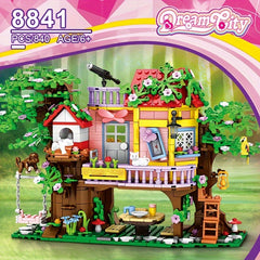 Tree House Bricks Model Set 840pcs DIY Forest House Building Blocks Toy