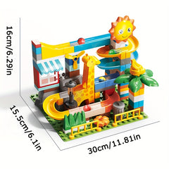99pcs Large Particle Building Blocks Slide Toy DIY Brick Track Creative Set