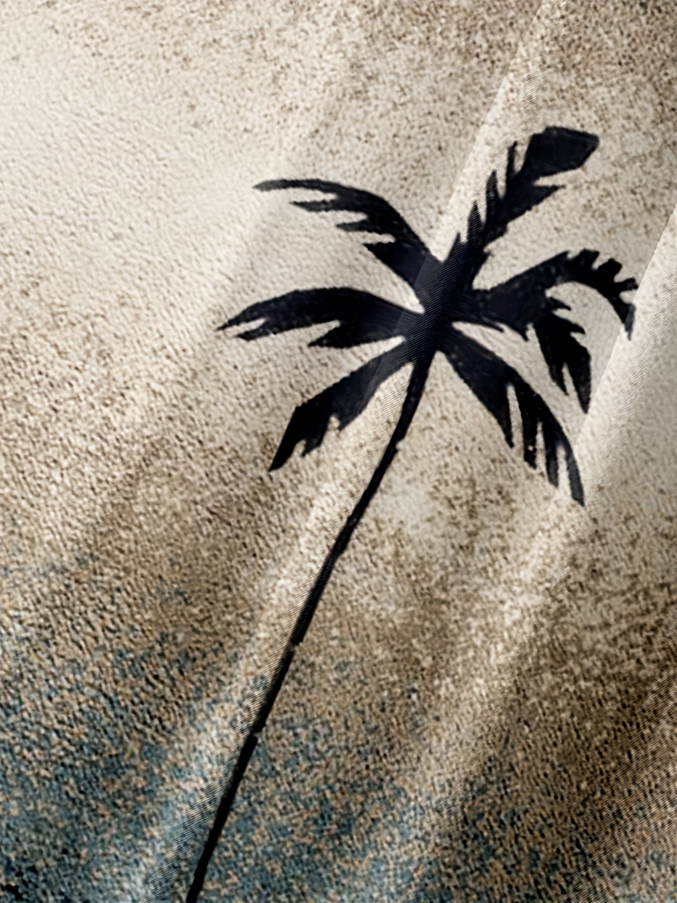Palm Tree Gradient Hawaiian Shirt for Summer Beach Vacation
